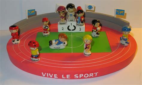 Rare Vive Le Sport Jeux Olympiques Feve Porcelaine Feves Stade