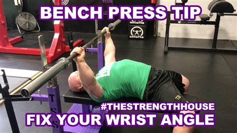 Bench Press Tip Fix Your Wrist Angle Youtube