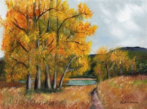 Janet M Grahams Painting Blog Autumn Lake In Acrylics Autumn Lake