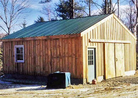 How much do pole barns cost per square foot? 24x24 Garage Kit | Post and Beam Garage | Jamaica Cottage Shop