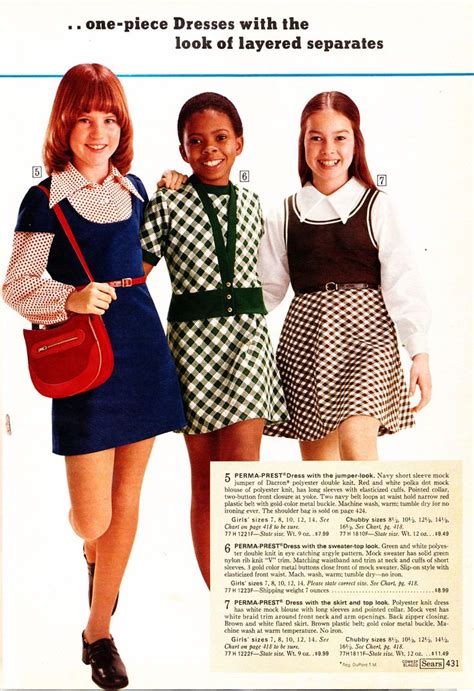 Retrospace Mini Skirt Monday 163 Sears 1974 Catalog Girls