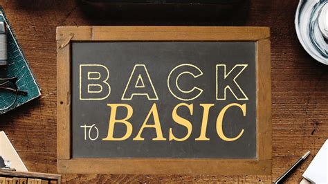 Back To Basic Lessons Series Download Youth Ministry