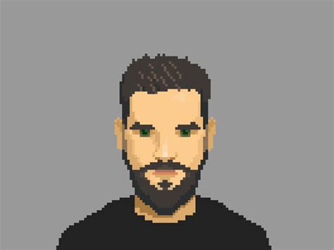 8 Bit Face By Gavin Bailey Cool Pixel Art Pixel Art Design Pixel Art
