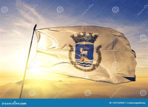 San Juan Puerto Rico Flag A Puerto Rican Flag Flying On The Beach In