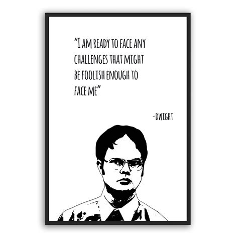 Buy The Office Dwight Schrute Dwight Motivational Quote The Office Tv