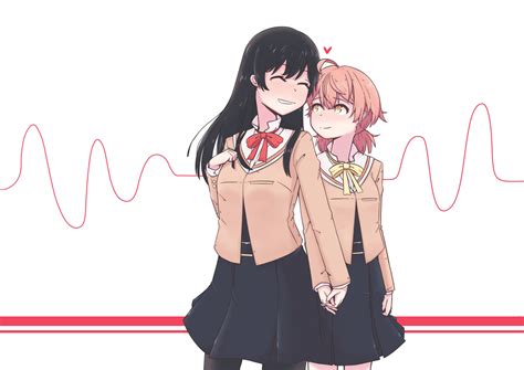 Download Anime Lesbian Heartbeat Wallpaper Wallpapers Com