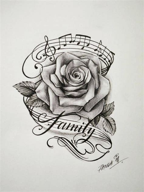 Especially the music note tattoos which are just perfect to express love, thrill, passion and fun. Rose Tattoo Drawing Tumblr at PaintingValley.com | Explore ...