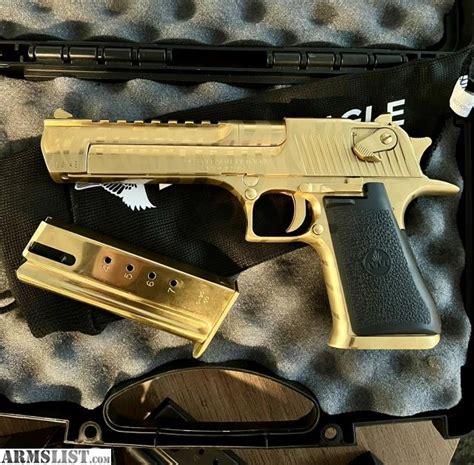 ARMSLIST For Sale CA Legal 50AE 44Magnum Gold Plated Tiger Striped