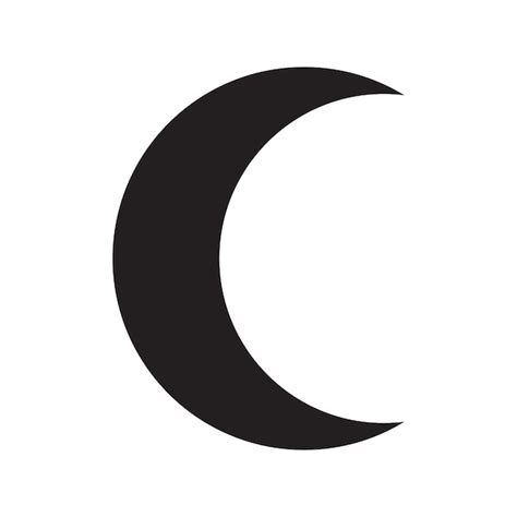 La Silhouette Noire De La Phase De Lune Icône Dastronomie Vecteur