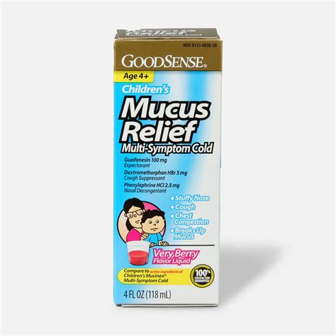 Goodsense® Childrens Mucus Relief Multi Symptom Berry Flavor 4 Fl Oz
