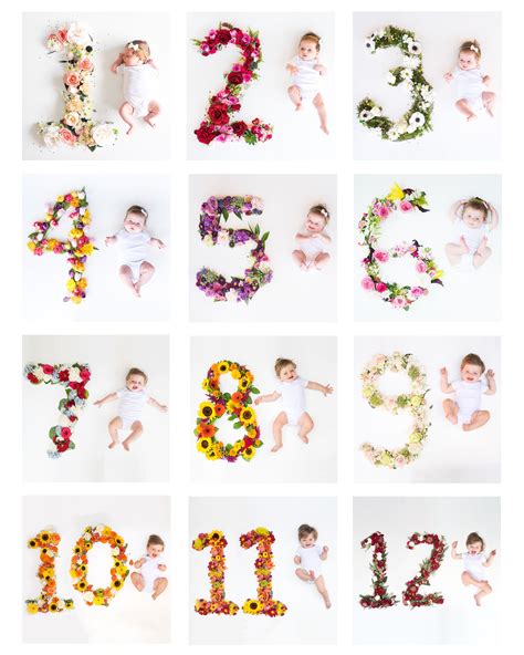 Monthly Photo Ideas For Baby Monthly Baby Pictures One Month Baby