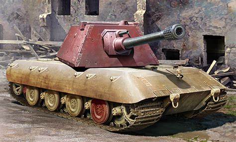 Сборная модель Немецкий тяжелый танк E 100 Krupp Turret