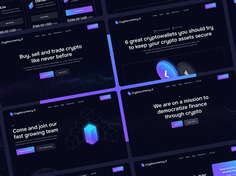 Cryptocurrency X Cryptocurrency Webflow Template On Behance