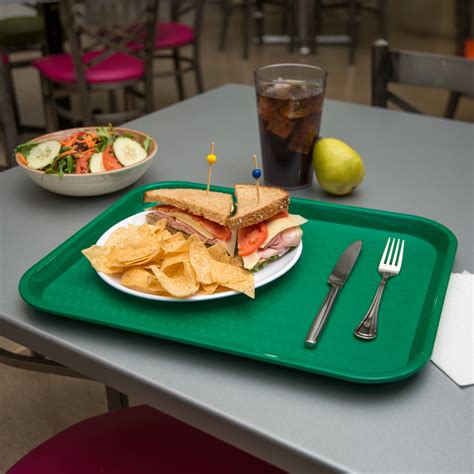 Ct141809 Cafe Fast Food Cafeteria Tray 14 X 18 Green Carlisle