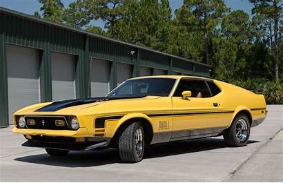 Mustang Fastback 1972 Mach Yellow Ford Cars