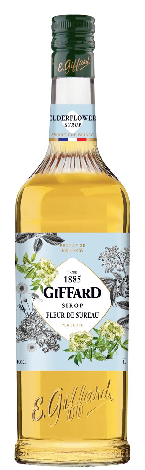 Giffard Elderflower Syrup Dansk Distribut R Sprit Co