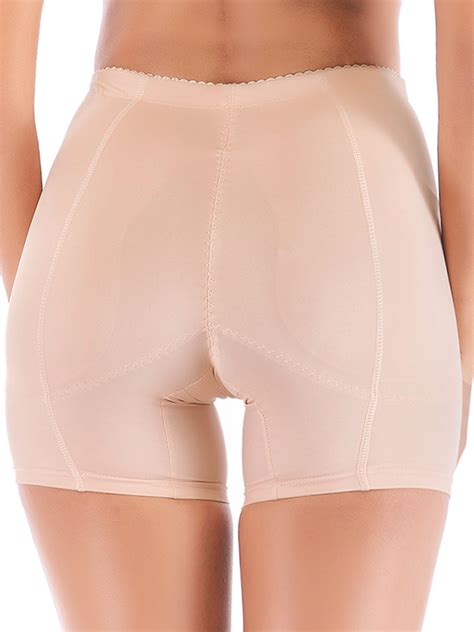 Sayfut Women S Seamless Boyshort Underwear Lifter Butt Panties Removable Butt Padded Panties