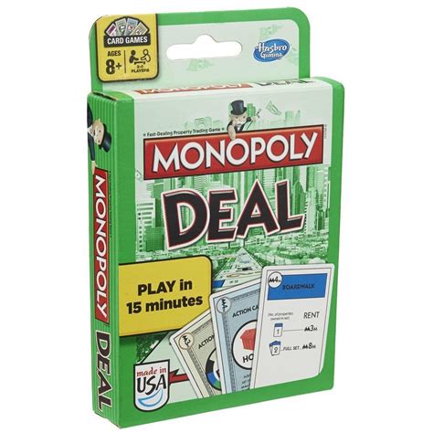 Action cards let players do things such as charge rent and make tricky deals. Monopoly Deal Card Game, Card Games - Amazon Canada