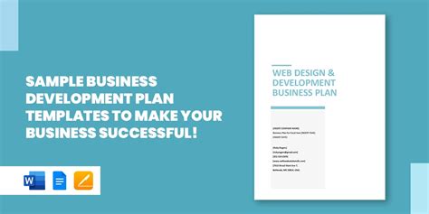 Business Development Plan 8 Word Documents Download