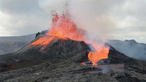 Fagradalsfjall Eruption Iceland Lava Fountains And Lava Flows May June