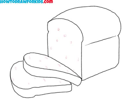 How To Draw Bread Easy Drawing Tutorial For Kids