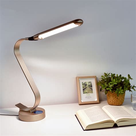 Super Bright Led Desk Lamp 15w Slide Control Metal Table Lamp 6 Level