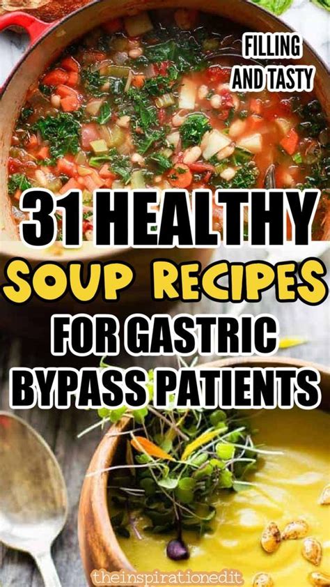 31 Brilliant Soup Recipes For Gastric Bypass Patients Healthy Soup