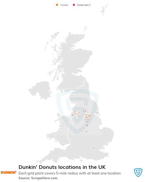Number Of Dunkin Donuts Locations In The Uk In 2024 Scrapehero