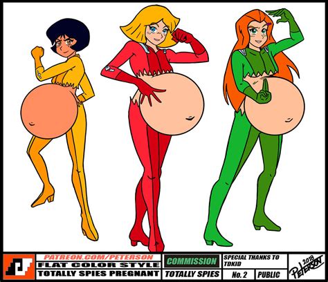 Com Totally Spies Pregnant Flat Color Public By Petersonart On