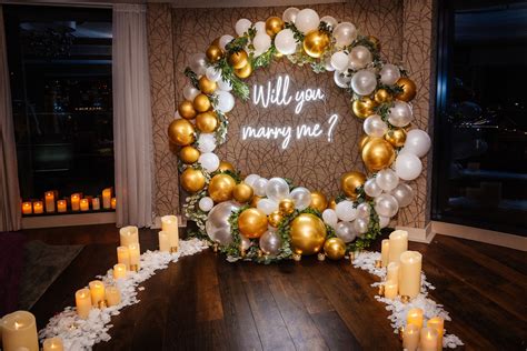 Propose Under A Balloon Arch The One Romance