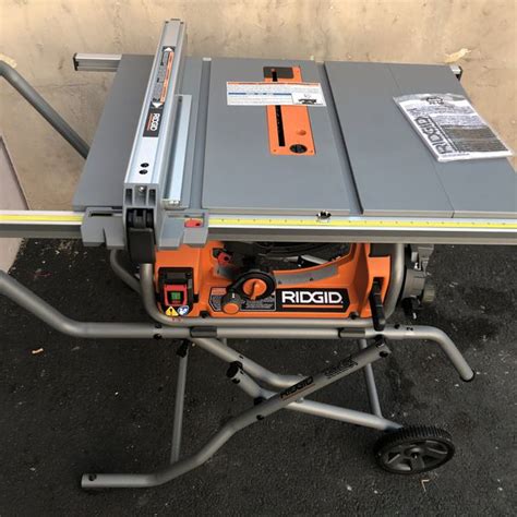 New Ridgid 10 In Pro Jobsite Table Saw With Stand For Sale In Garden