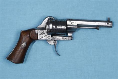 Revolver Système Lefaucheux 6 Coups Calibre 7mm à Broche à Chien