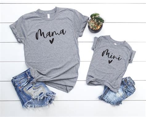 Mama And Mini Svg Mother Daughter Shirts Blessed Mama Svg Etsy Mother Daughter Shirts Mommy