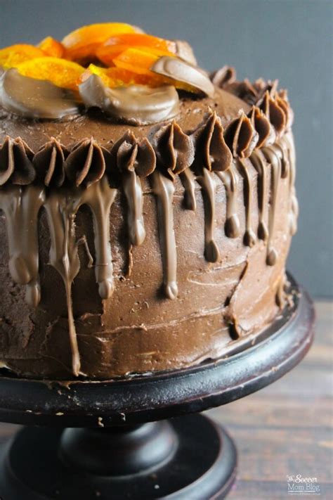 Triple Chocolate Orange Cake With Candied Oranges