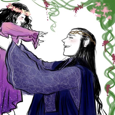 Elrond And Little Arwen The Hobbit Tolkien Elves Lotr Art
