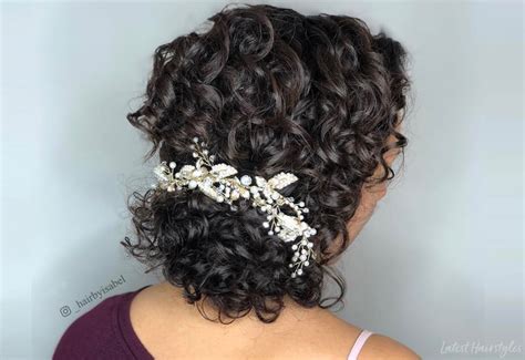 Just add an intricately patterned lace veil to your hairstyle to get a truly regal look. 18 Stunning Curly Prom Hairstyles for 2020 - Updos, Down ...