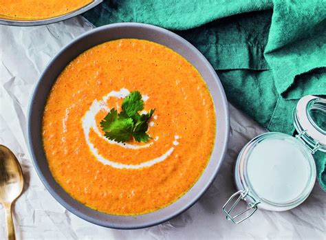 Roasted Carrot Curried Soup Vegan