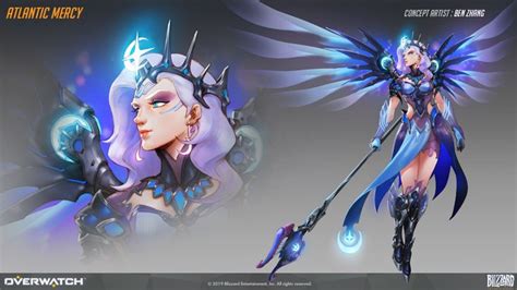 Artstation Atlantic Mercy Ben Zhang Mercy Overwatch Overwatch