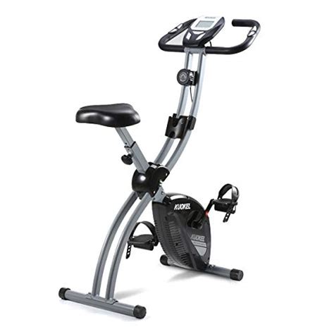 8 controles de frecuencia cardíaca; KUOKEL-Bicicleta Estática Plegable Bicicleta Spinning Exercise Bike Resistencia Variable Ruido ...