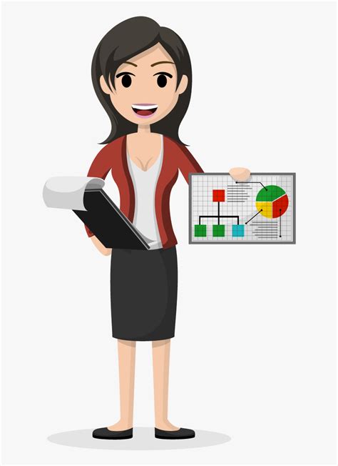 Job Woman Female Accountant Accountant Clipart Hd Png Download Kindpng