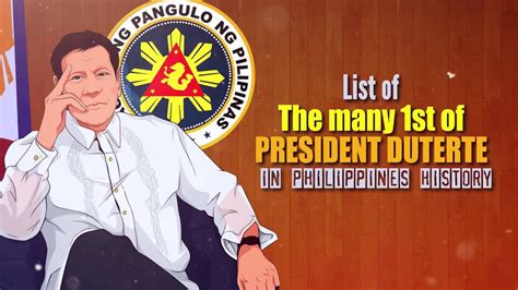 See more ideas about presidents, philippine, president of the philippines. List of the Many 1st of President DUTERTE in Philippine ...