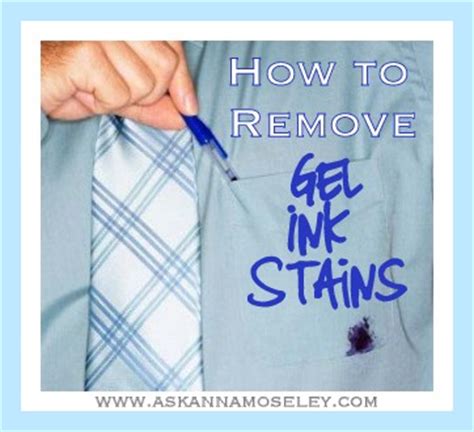 Once the towels are saturated with the bleach mixture, wring them out a bit. How to Clean Gel Ink Stains from Clothing - Ask Anna