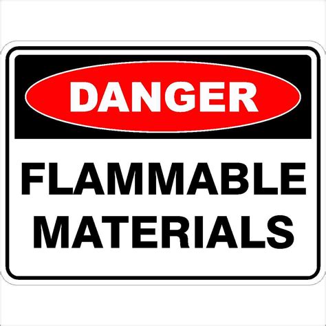 Flammable Materials Buy Now Discount Safety Signs Australia