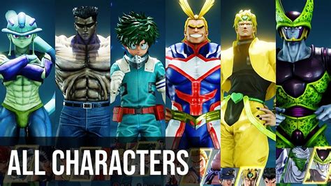 Jump Force V206 All Characters 2021 Full Roster Youtube