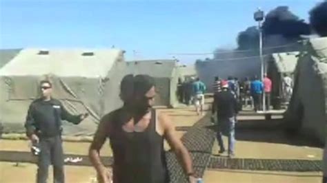 Migrant Crisis New Footage Shows Refugee Unrest At Uk Base In Cyprus Bbc News