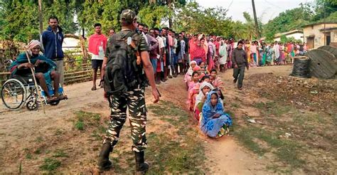 Chhattisgarh Polls 70 Turnout In First Phase Defying Maoist Threats