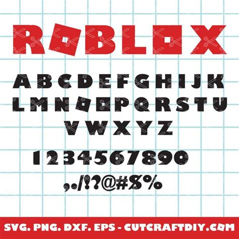 Roblox Alphabet Svg Cut File Roblox Letters Svg Roblox