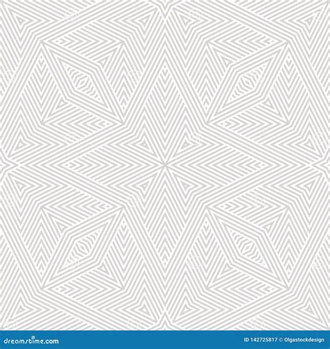 Subtle Vector White And Light Gray Geometric Lines Abstract Seamless