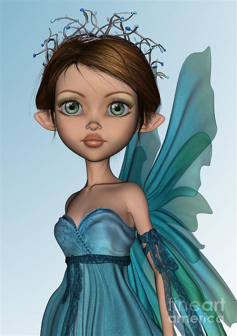 Blue Fairy Digital Art By Design Windmill