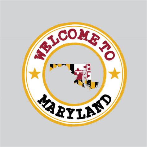 Best Welcome To Maryland Sign Illustrations Royalty Free Vector